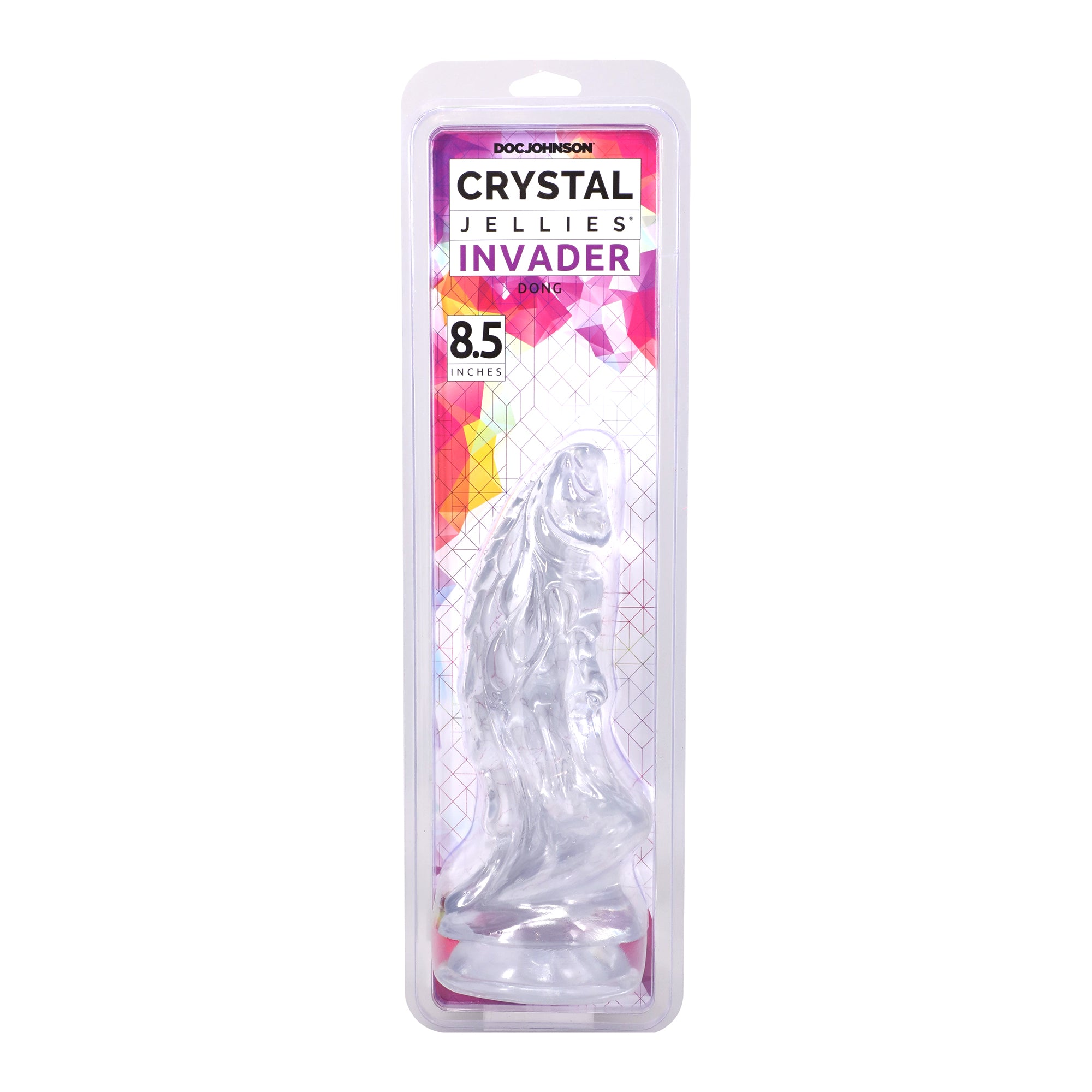 Crystal Jellies Invader 8.5 in. Dildo Clear