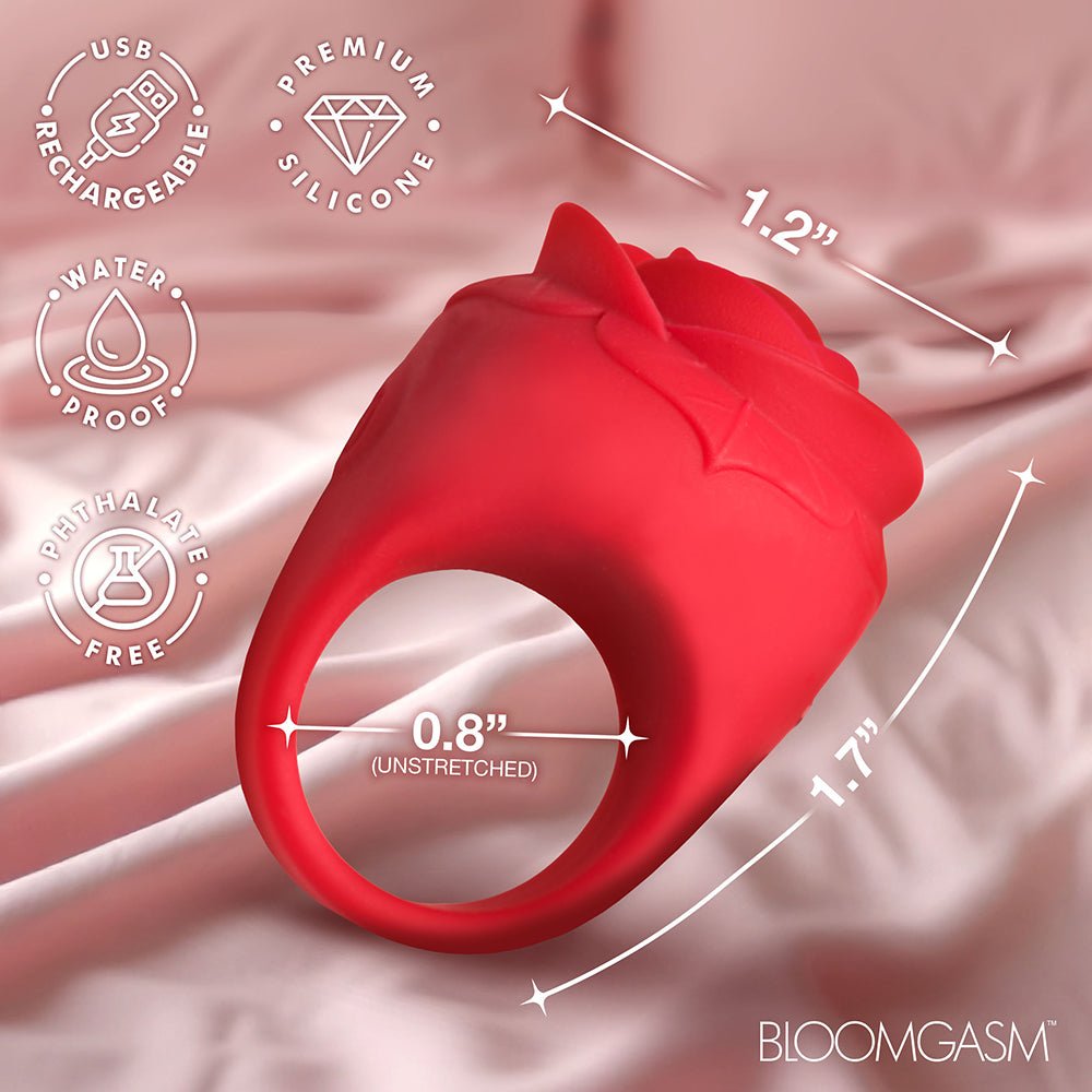 Bloomgasm Rose Ring Discreet Finger Vibrator - Image 10