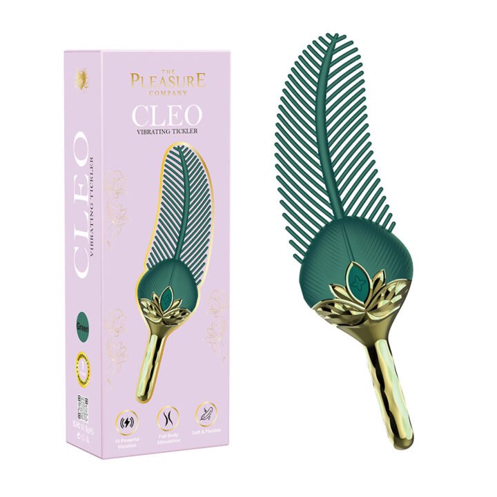 The Pleasure Company Cleo Vibrating Tickler Green