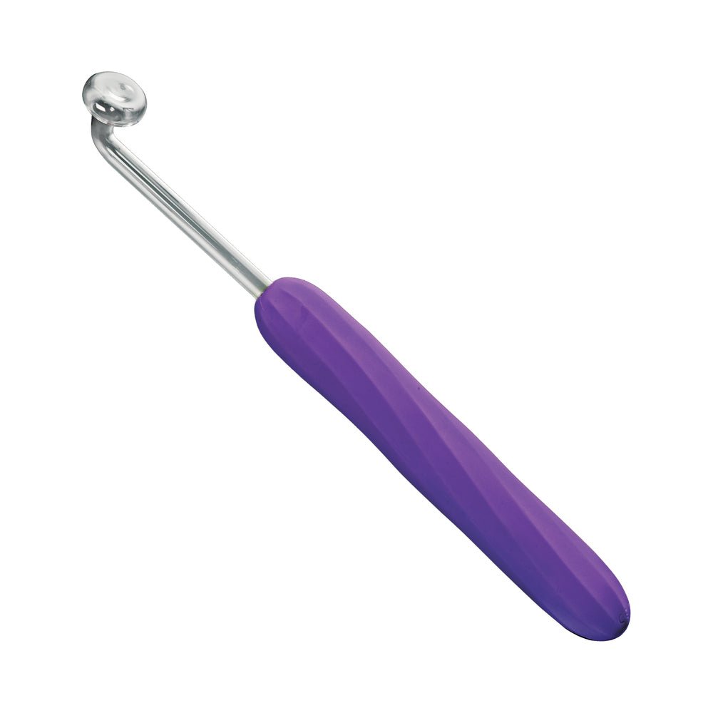 Master Series Elektra Rechargeable E-Stim Wand Purple - Image 2