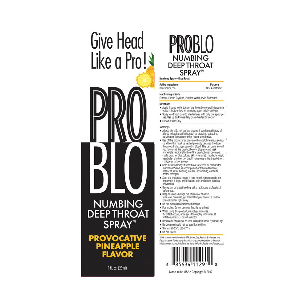 Problo Deep Throat Spray Pineapple 1 oz. - Image 2