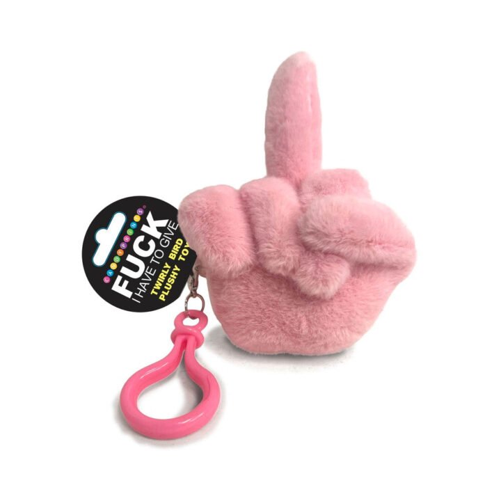 Fucks To Give Twirly Bird Plushie Pink