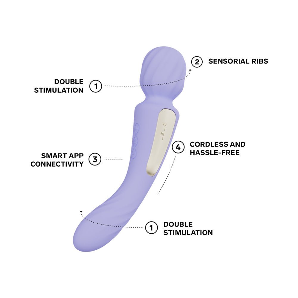 LELO SWITCH Double-Sided Wand Vibrator Lilac - Image 5