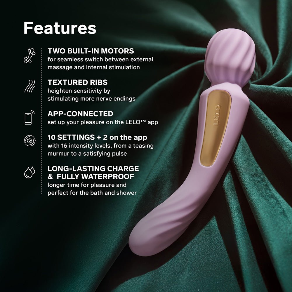 LELO SWITCH Double-Sided Wand Vibrator Lilac - Image 8