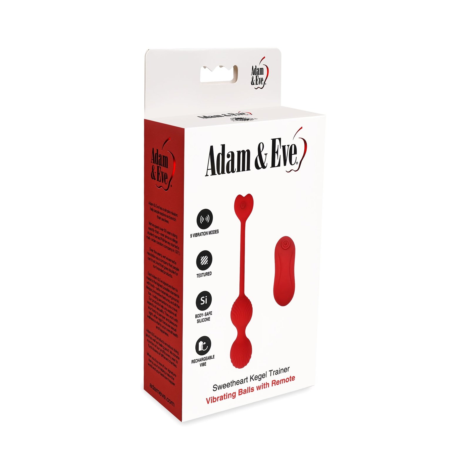 Adam & Eve Sweetheart Kegel Trainer Vibrating Balls with Remote - Image 7