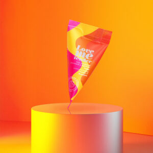 Alternative view of Love to Love Love Me Tender Luscious & Heating Massage Oil Strawberry 12/Bag 0.33 oz.