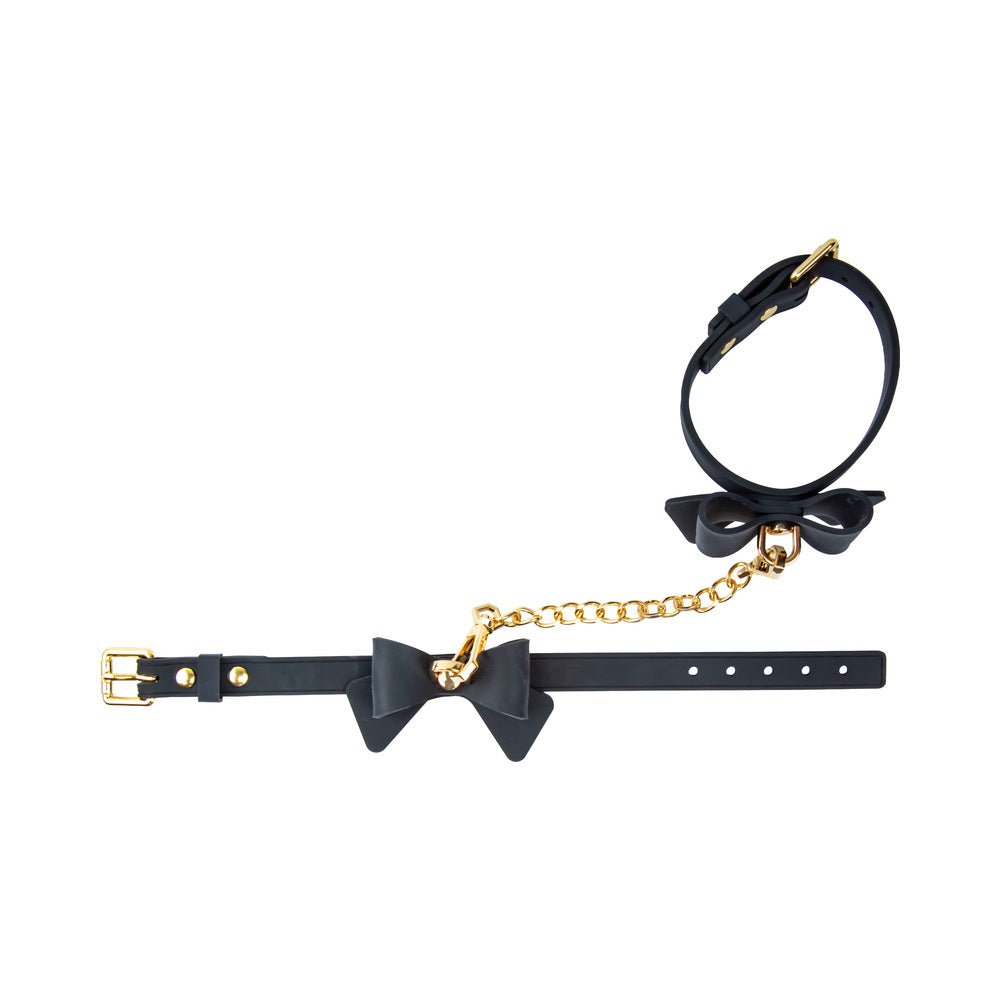 Temptasia Ardor Wrist & Ankle Restraints Black with Bow - Image 2