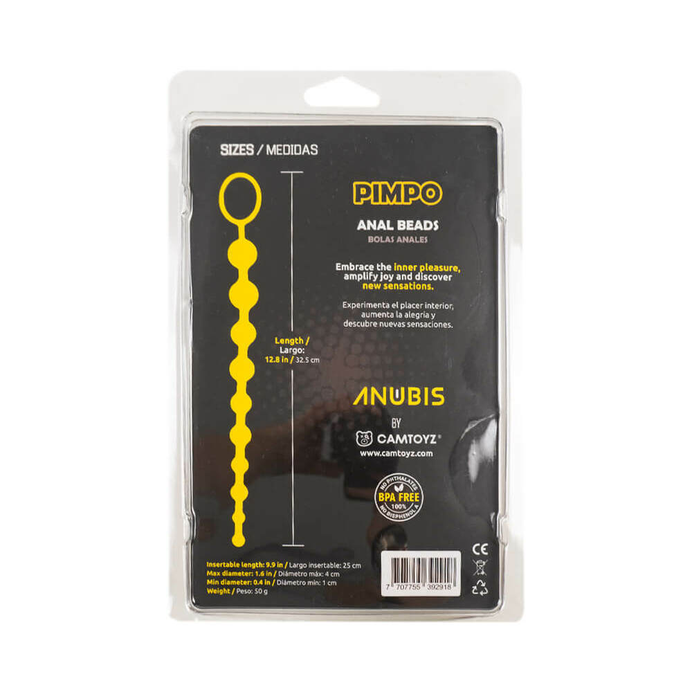Camtoyz Black Pimpo Anal Beads - Image 2