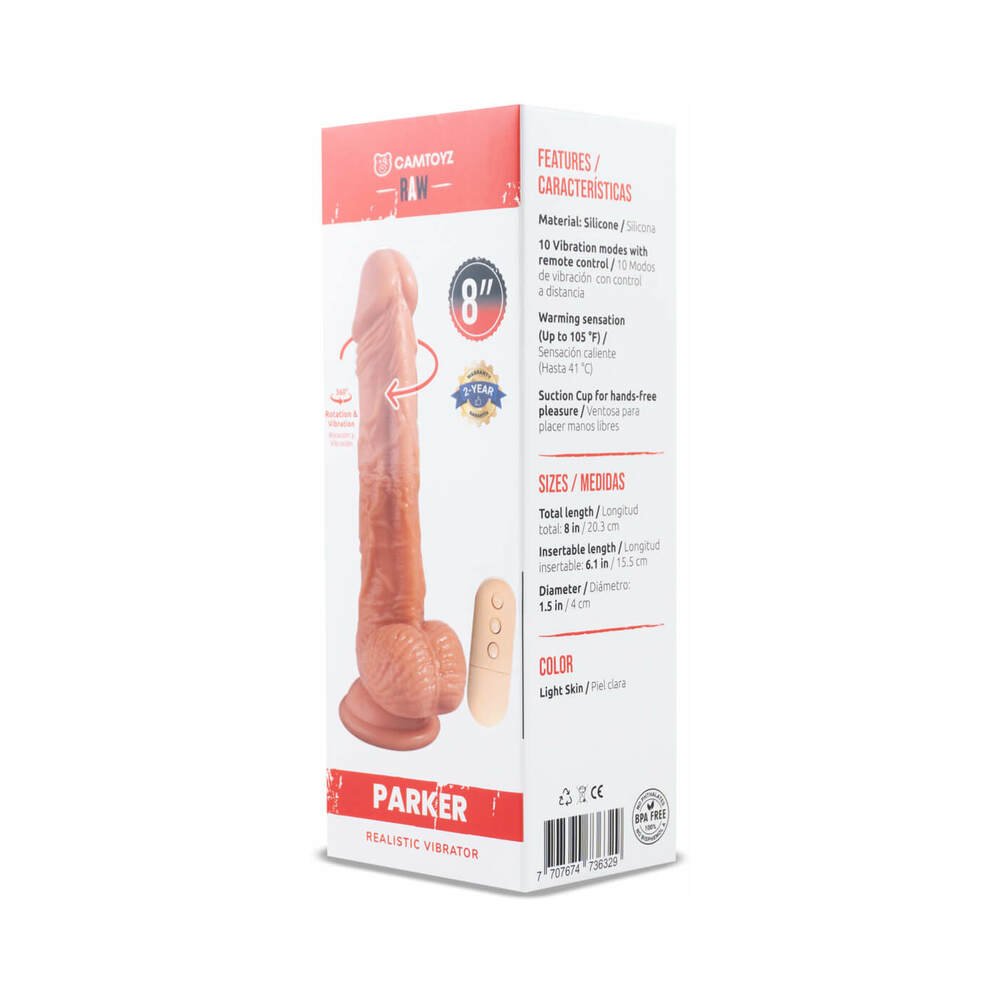 Camtoyz Raw Parker Realistic Vibrating Dildo - Image 5
