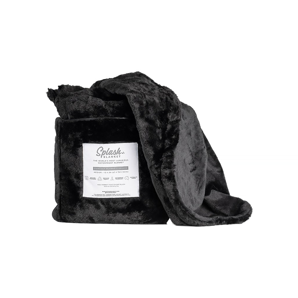 Splash Blanket Furlush Medium Black - Image 3
