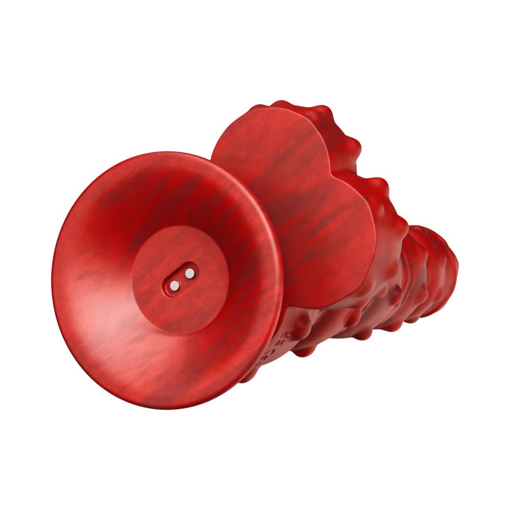 Tentra Rengol Studded Demon Thrusting Dildo Red - Image 7
