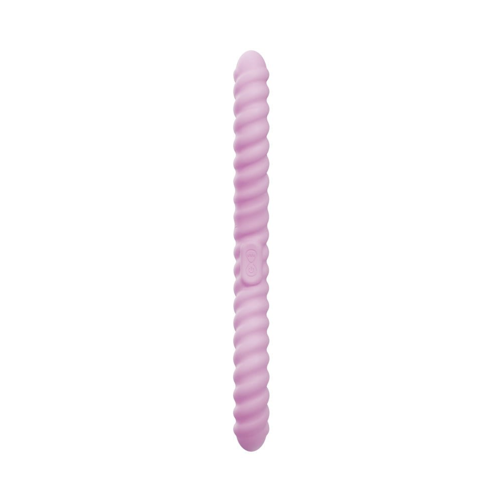 Tentra Cor Unicorn Horn Double-Ended Vibrating Dildo Pink - Image 2