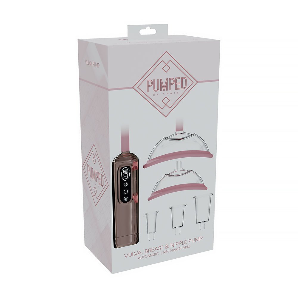 PUMPED Automatic Rechargeable Vulva, Breast & Nipple Pump Rose Gold