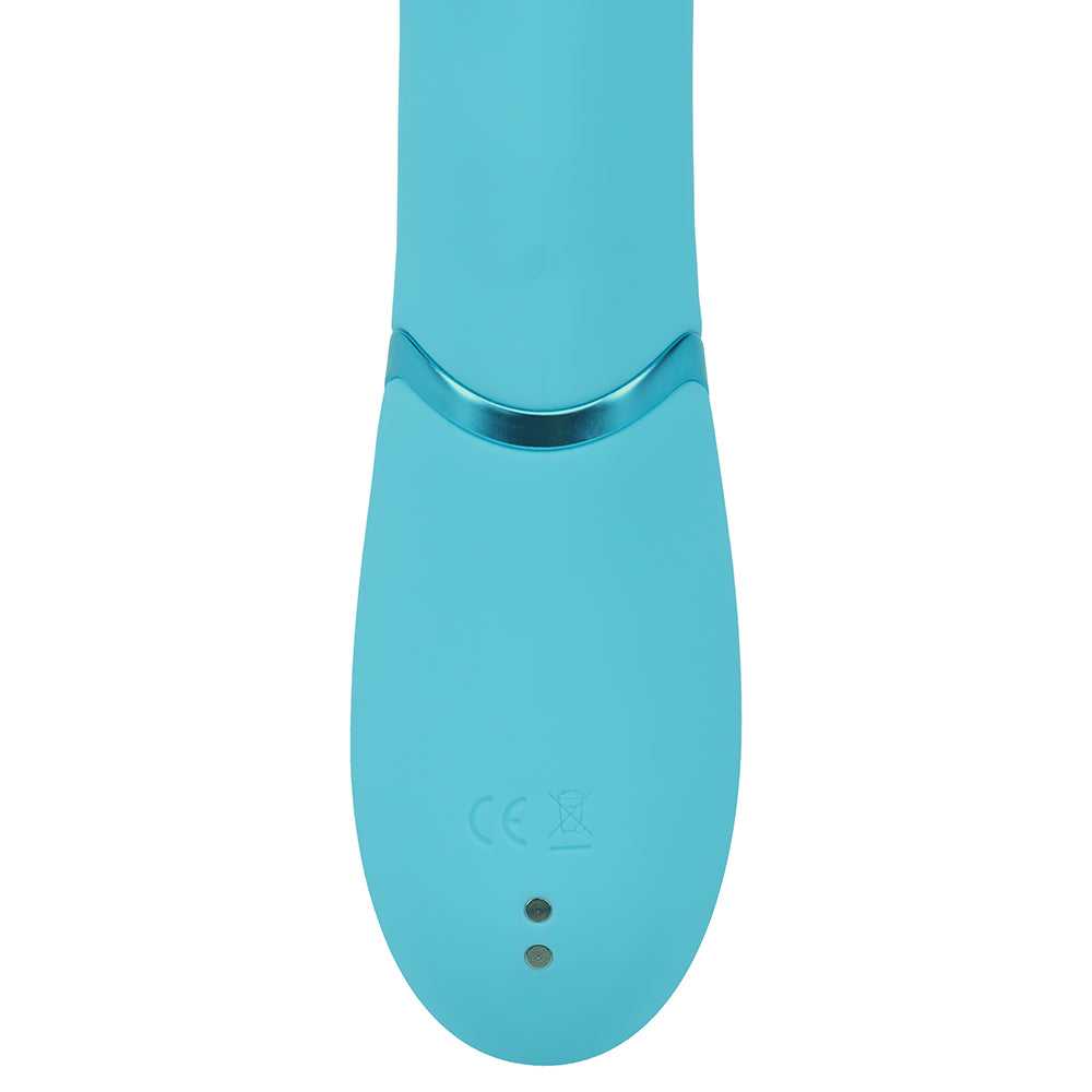 VIVE Fiore Rechargeable G-Spot Air Wave and Tapping Flared Clit Stimulator Blue - Image 8