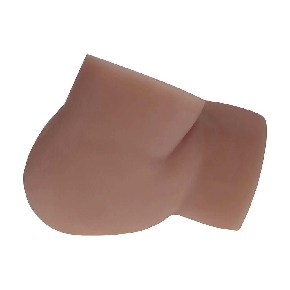 Xkin Bodyforms Kaya Bloom Dual Entry Vibrating Masturbator Brown - Image 4
