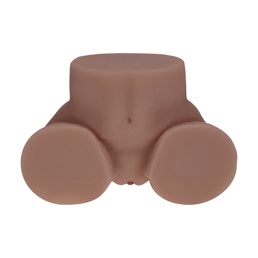 Xkin Bodyforms Kaya Bloom Dual Entry Vibrating Masturbator Brown - Image 6