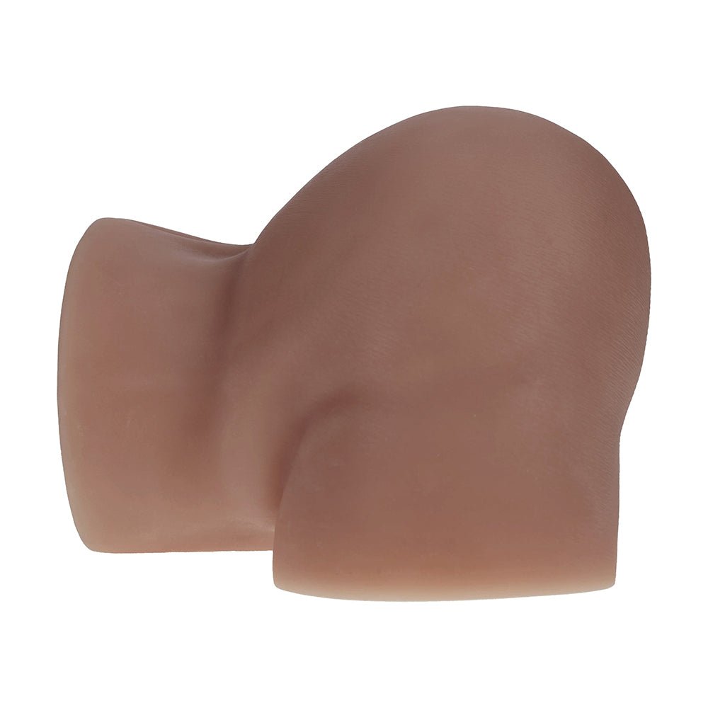 Xkin Bodyforms Kaya Bloom Dual Entry Vibrating Masturbator Brown - Image 7