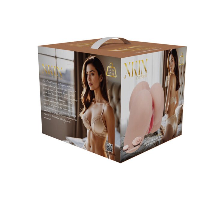Xkin Bodyforms Vivica Lenore Dual Entry Vibrating Masturbator Beige
