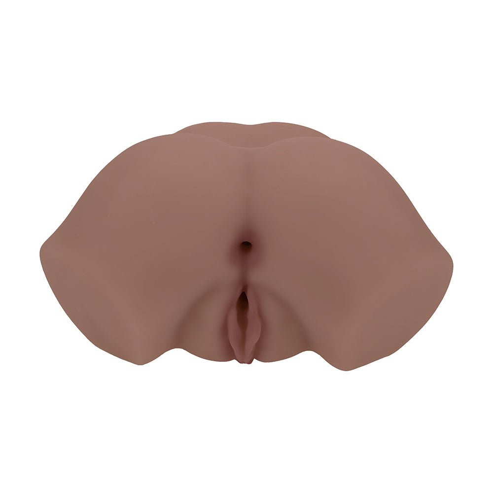 Xkin Bodyforms Eve Rhodes Dual Entry Vibrating Masturbator Brown - Image 2
