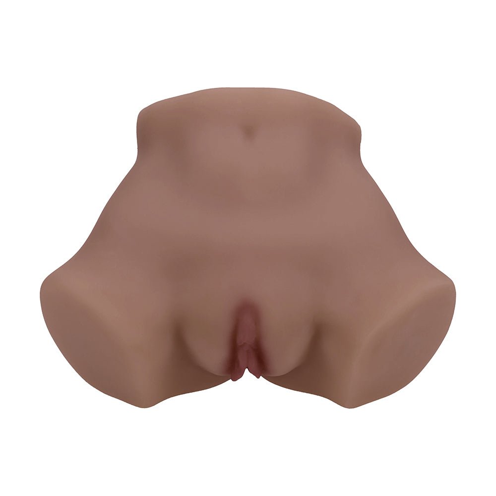Xkin Bodyforms Eve Rhodes Dual Entry Vibrating Masturbator Brown - Image 4