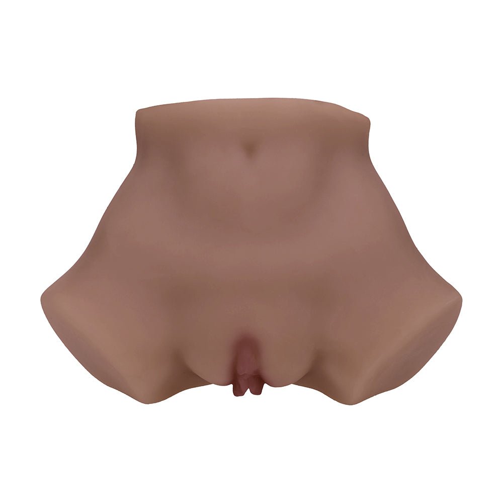 Xkin Bodyforms Eve Rhodes Dual Entry Vibrating Masturbator Brown - Image 5