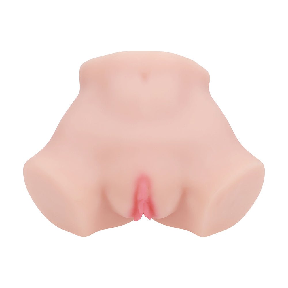 Xkin Bodyforms Aria Summers Dual Entry Vibrating Masturbator Beige - Image 4