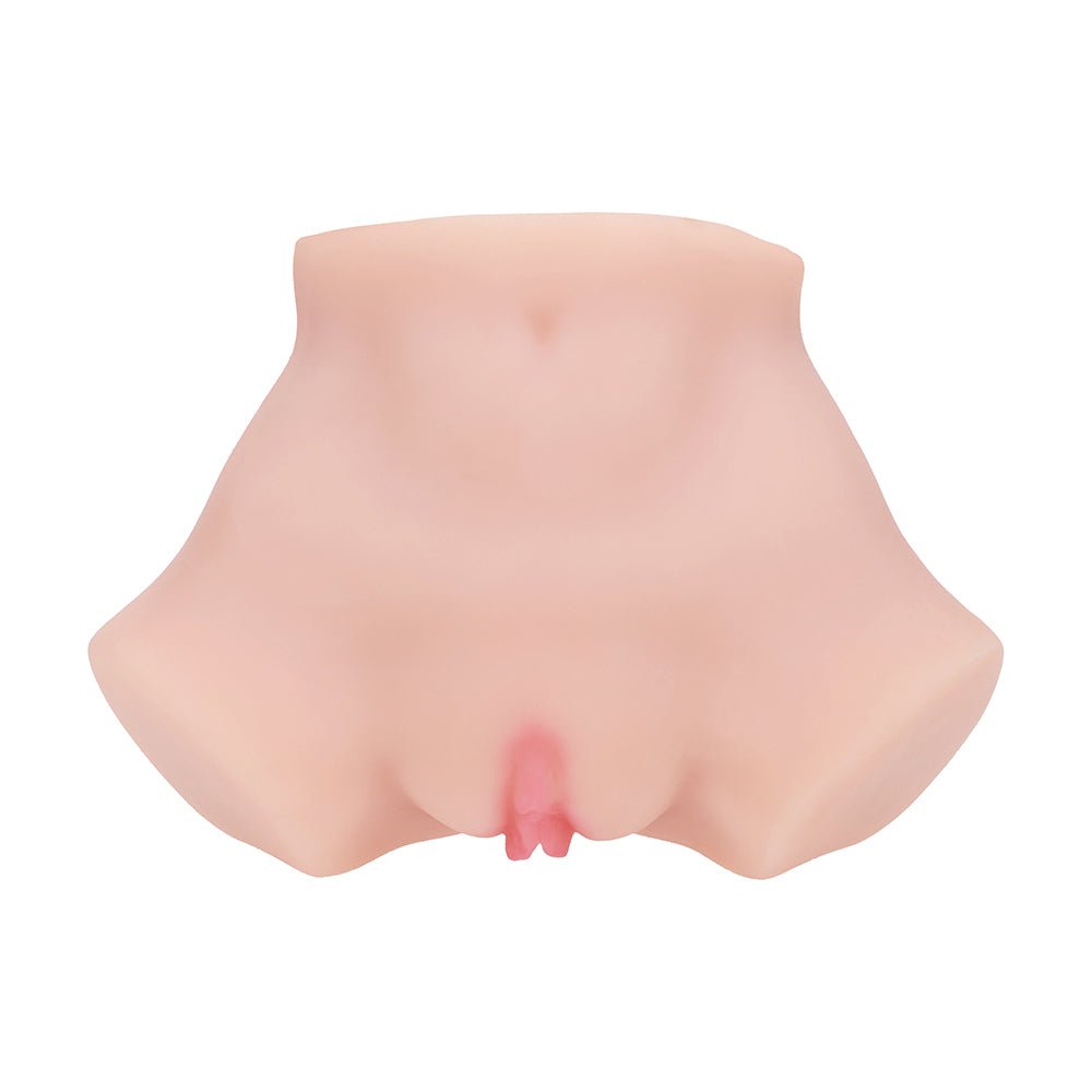 Xkin Bodyforms Aria Summers Dual Entry Vibrating Masturbator Beige - Image 5