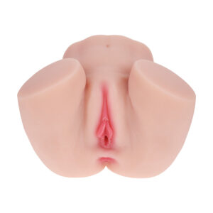 Xkin Bodyforms Mia Hart Dual Entry Vibrating Masturbator Beige - Image 4
