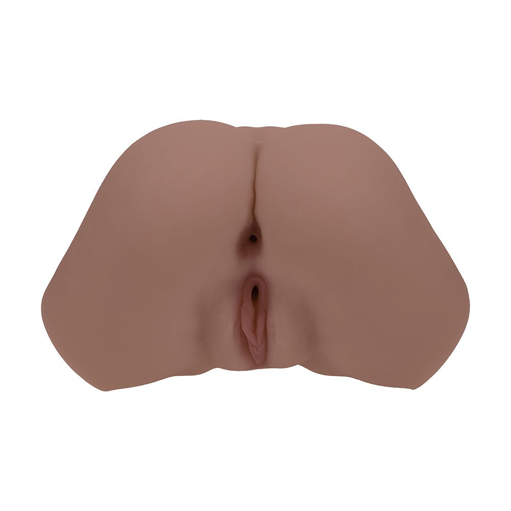Xkin Bodyforms Layla Love Dual Entry Vibrating Masturbator Brown - Image 2