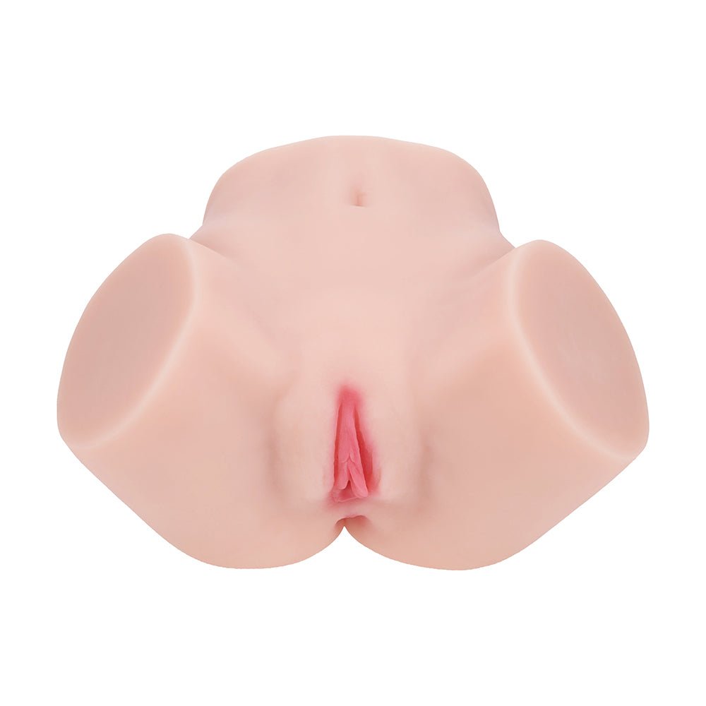 Xkin Bodyforms Ivy Lane Dual Entry Vibrating Masturbator Beige - Image 4