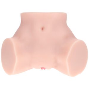 Xkin Bodyforms Bree Knox Dual Entry Vibrating Masturbator Beige - Image 5