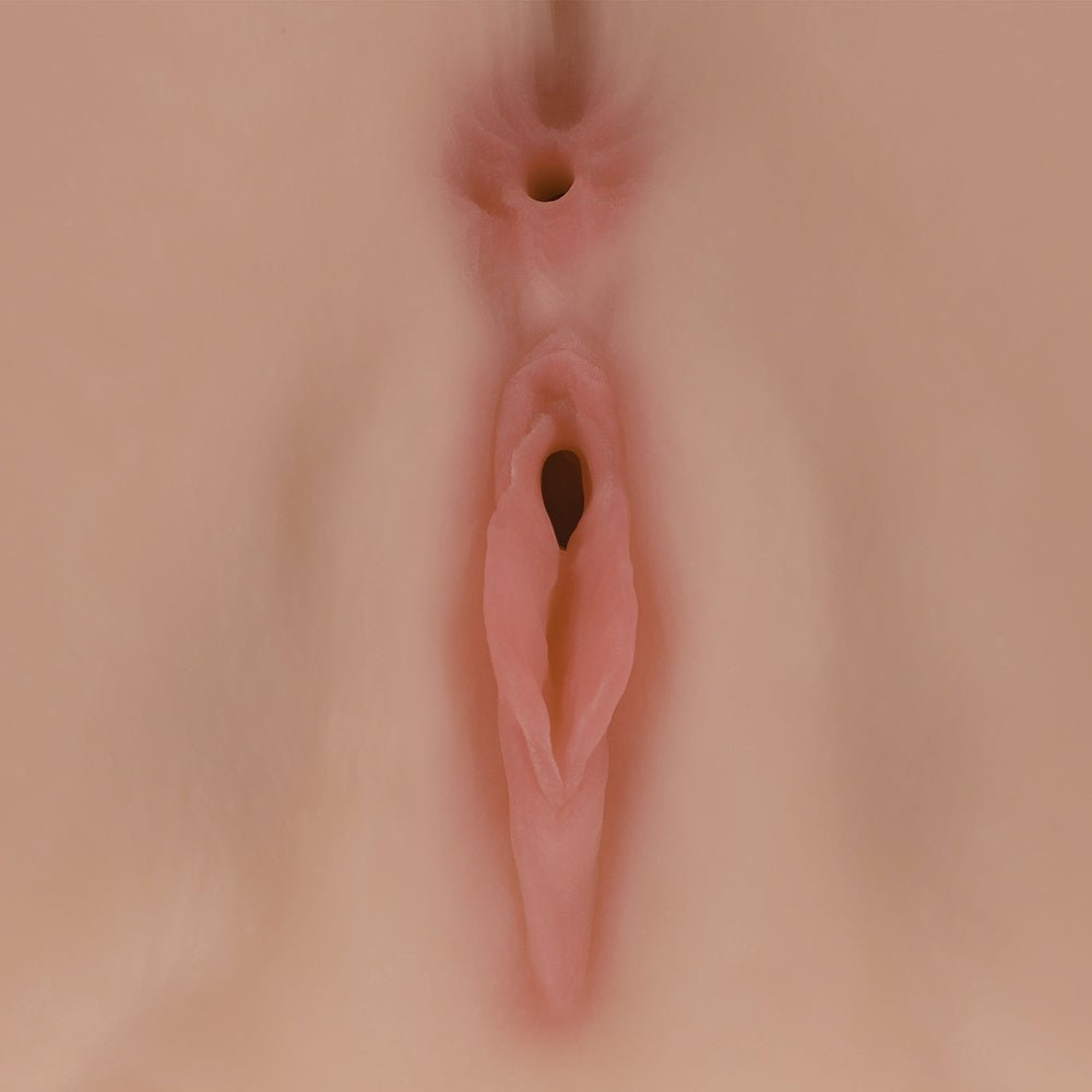 Xkin Bodyforms Valentina Vellure Dual Entry Vibrating Masturbator Tan - Image 10
