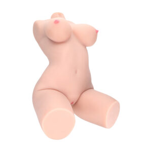 Alternative view of Xkin Bodyforms Lyla Rose Posable Dual Entry Vibrating Masturbator Beige