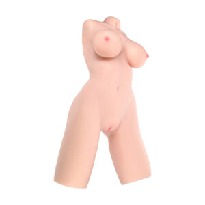 Xkin Bodyforms Lyla Rose Posable Dual Entry Vibrating Masturbator Beige - Image 5
