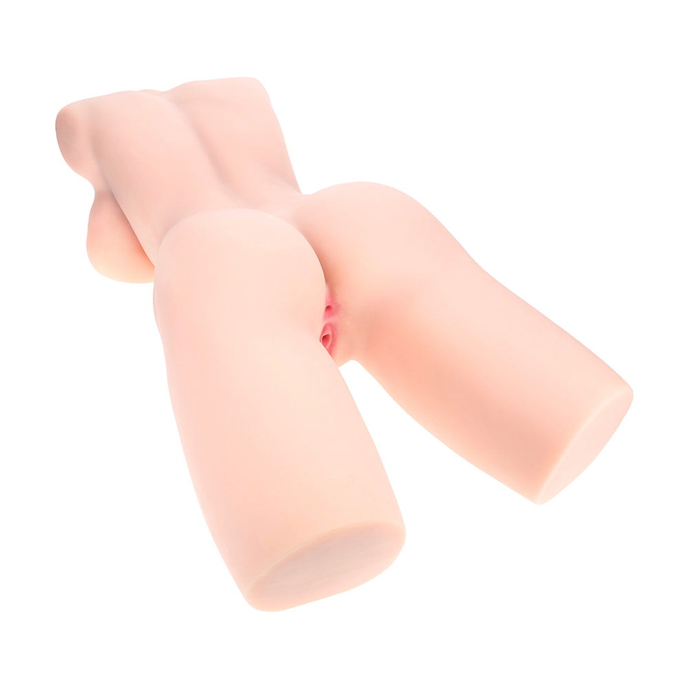 Xkin Bodyforms Lyla Rose Posable Dual Entry Vibrating Masturbator Beige - Image 7