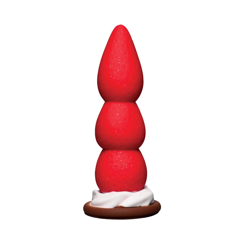 Simply Sweet Strawberry Sweet Cream Premium Silicone Dildo - Image 2