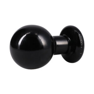 The Classic Round Butt Plug Black Large - Image 3