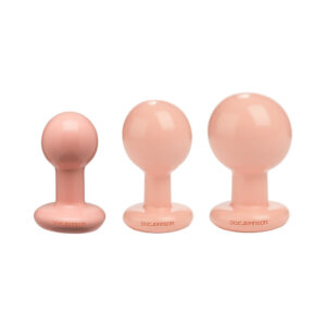 Alternative view of The Classic Round Butt Plug Cream 3-Piece Set