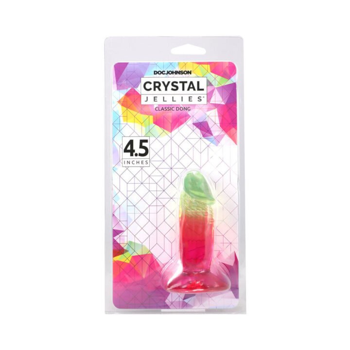 Crystal Jellies 4.5 in. Dong Rainbow