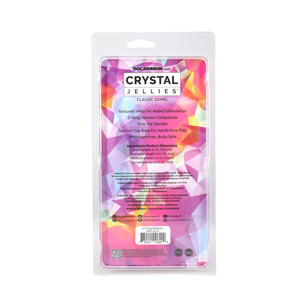 Crystal Jellies 6.5 in. Dong Rainbow - Image 6