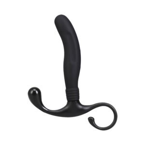 OptiMALE Smooth Silicone P-Massager Black - Image 3