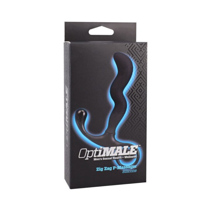 OptiMALE Zig Zag Silicone P-Massager Black