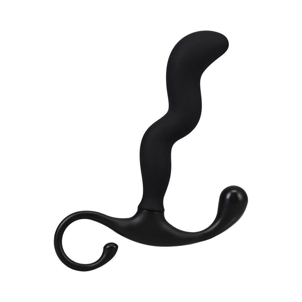 OptiMALE Zig Zag Silicone P-Massager Black - Image 2