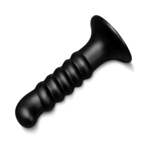 b-Vibe Krush 9.5 in. Curved & Ribbed Dildo with Suction Cup - Image 5