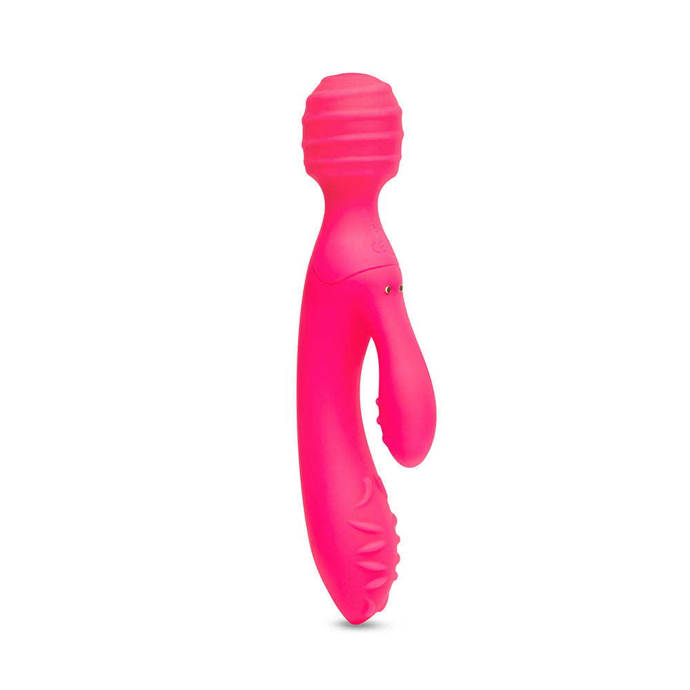 Together Toy Tri Delight Dual-Ended Triple Stim Wand & Rabbit Vibrator - Image 2