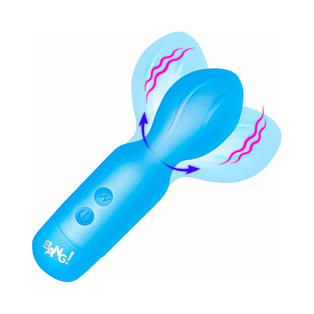 BANG! Vibrating Silicone Mini Wand Blue - Image 2