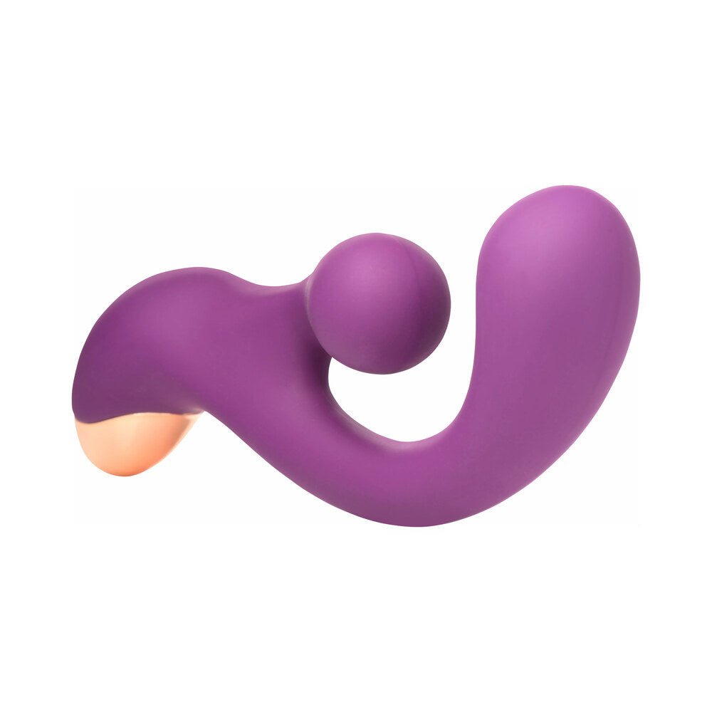 BANG! Gyro Rabbit Silicone Vibrator Purple - Image 4