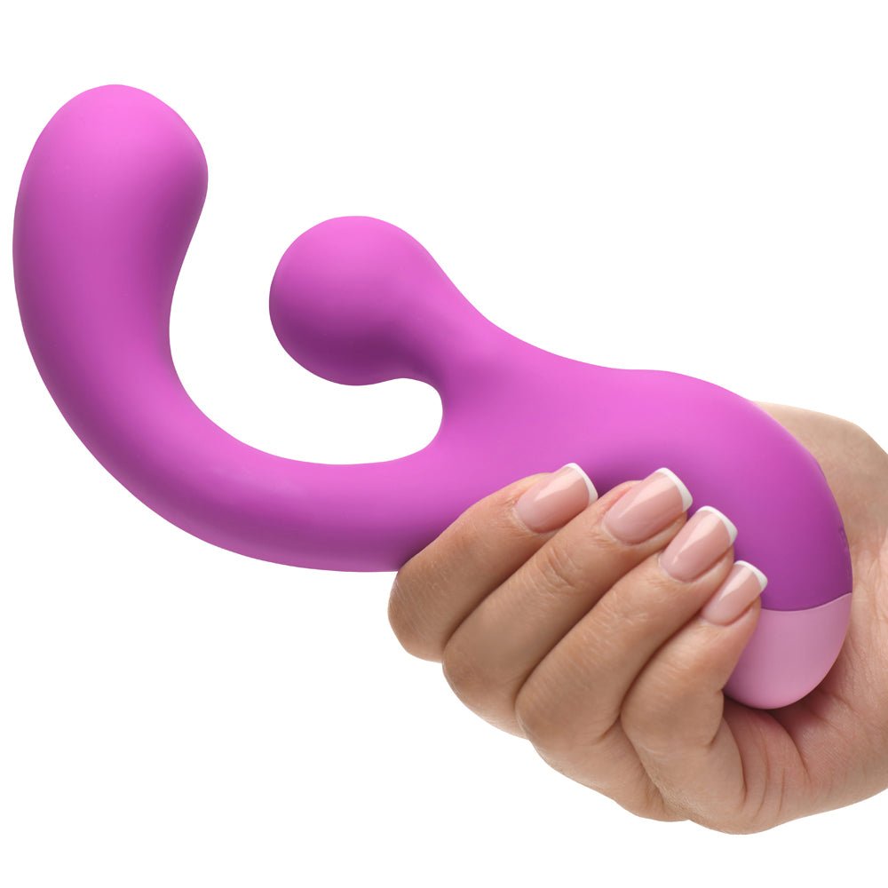 BANG! Gyro Rabbit Silicone Vibrator Purple - Image 5