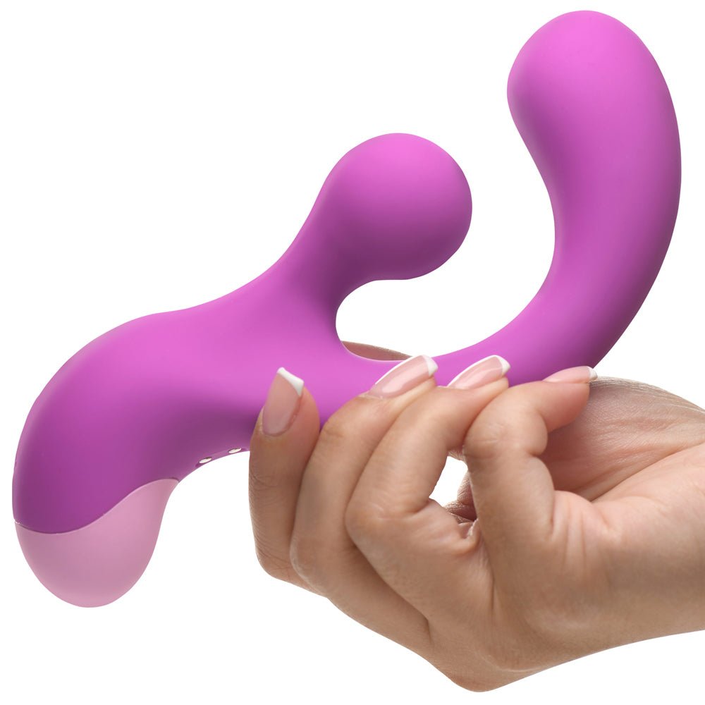 BANG! Gyro Rabbit Silicone Vibrator Purple - Image 6