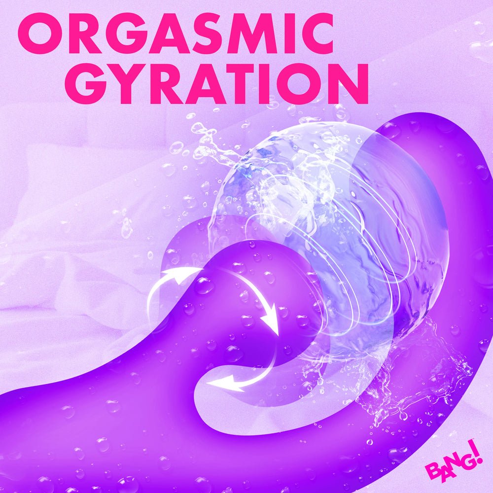 BANG! Gyro Rabbit Silicone Vibrator Purple - Image 9